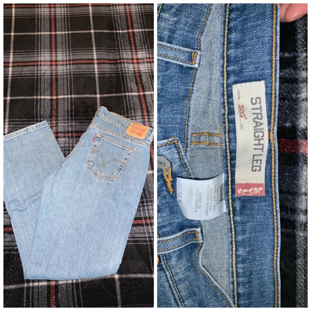 Levi 505 straight jeans